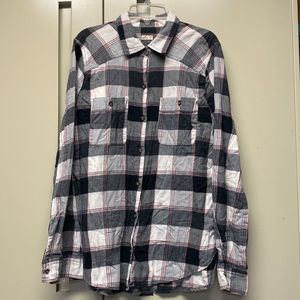 Ladies Hollister Flannel Shirt, Size Medium